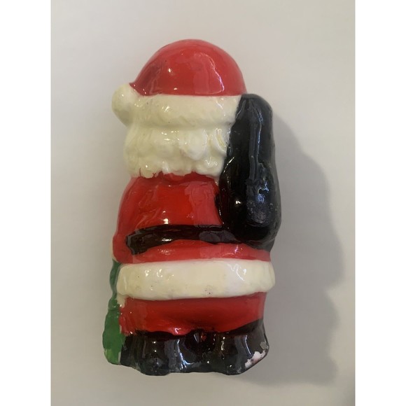 Vintage Christmas Character Candles  Mini Santa Snowman 1960's sealed Elf Works - Picture 5 of 12